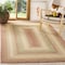 Safavieh Braided Square Area RugRust & Multi 4 x 4 ft. BRD303A-4SQ - alternate 2
